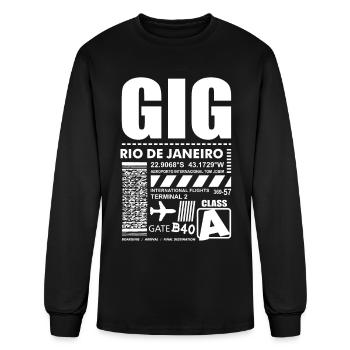 GIG Rio de Janeiro Airport - Men's Long Sleeve T-Shirt - black - Front
