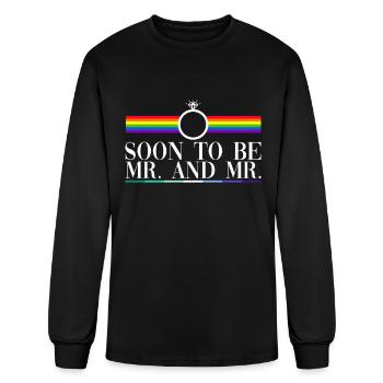 Soon To Be Mr. And Mr. - Gay Bachelor Party Gay - Men's Long Sleeve T-Shirt - black - Front