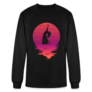 Sunset Belly Dancer - Belly Dance Dancer - Men's Long Sleeve T-Shirt - black - Front