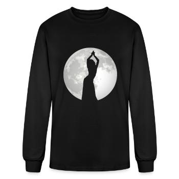 Moon Belly Dancer - Belly Dance Dancer - Men's Long Sleeve T-Shirt - black - Front