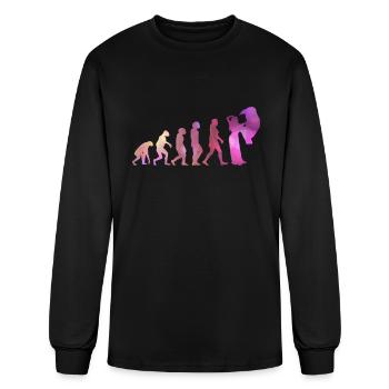 Belly Dancer Evolution - Belly Dance Dancer - Men's Long Sleeve T-Shirt - black - Front