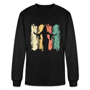 Retro Belly Dancer - Belly Dance Dancer - Men's Long Sleeve T-Shirt - black - Front