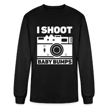 I Shoot Baby Bumps - Maternity Photography - Men's Long Sleeve T-Shirt - black - Front