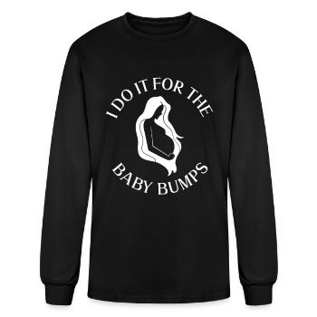 I Do It For The Baby Bumps - Maternity Photography - Men's Long Sleeve T-Shirt - black - Front