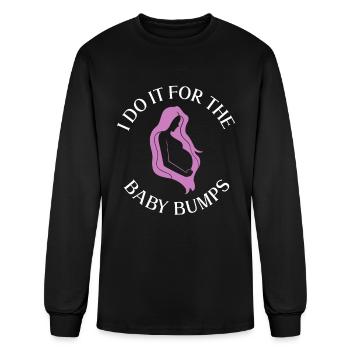 I Do It For The Baby Bumps - Maternity Photography - Men's Long Sleeve T-Shirt - black - Front