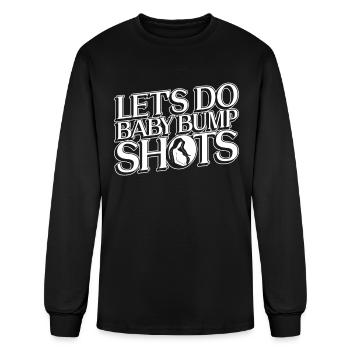 Let's Do Baby Bump Shots - Maternity Photography - Men's Long Sleeve T-Shirt - black - Front