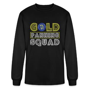Gold Panning Squad - Gold Panning Mining - Men's Long Sleeve T-Shirt - black - Front