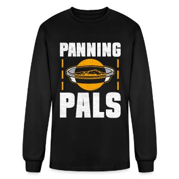 Panning Pals - Gold Panning Mining - Men's Long Sleeve T-Shirt - black - Front