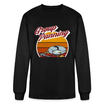 Group Panning - Gold Panning Mining - Men's Long Sleeve T-Shirt - black - Front