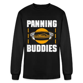 Panning Buddies - Gold Panning Mining - Men's Long Sleeve T-Shirt - black - Front