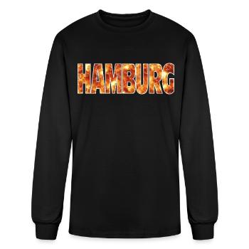 Hamburg - Men's Long Sleeve T-Shirt - black - Front