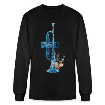 Trumpet - Men's Long Sleeve T-Shirt - black - Front