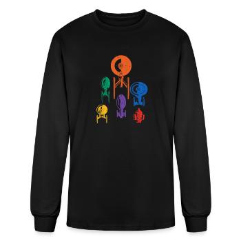 Final Frontier ships - Men's Long Sleeve T-Shirt - black - Front