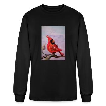Cardinal Posing - Men's Long Sleeve T-Shirt - black - Front