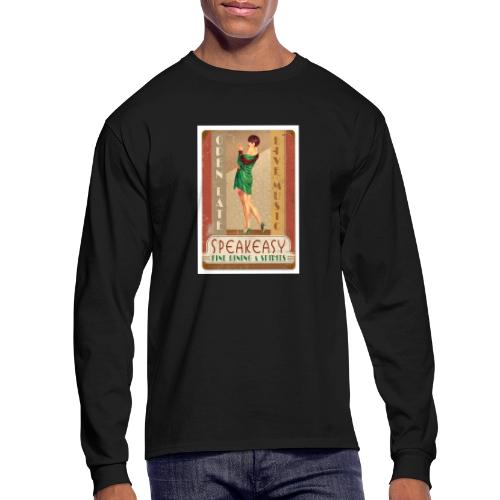 Vintage Speakeasy Pin Up Girl - Men's Long Sleeve T-Shirt
