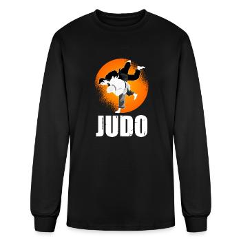 Judo - Men's Long Sleeve T-Shirt - black - Front