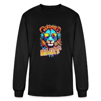 Beast Lion2 - Men's Long Sleeve T-Shirt - black - Front