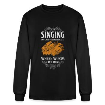 Music Hobby Choir Gig - Men's Long Sleeve T-Shirt - black - Front