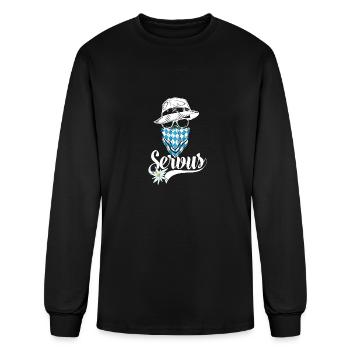 Bavarian Outlaw - Servus Bavaria - Men's Long Sleeve T-Shirt - black - Front