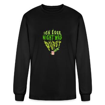 Eat nothing that farts - Animal love - Men's Long Sleeve T-Shirt - black - Front