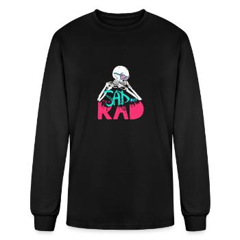 Sad but Rad Skeleton - Men's Long Sleeve T-Shirt - black - Front