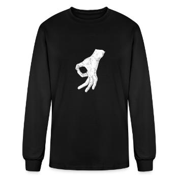 Gotcha - finger circle circle game - Men's Long Sleeve T-Shirt - black - Front