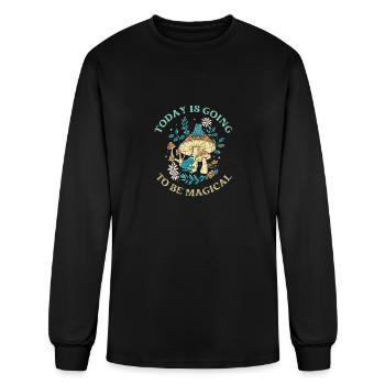 Today it will be magical - Men's Long Sleeve T-Shirt - black - Front