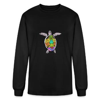 Beautiful Turtle Aquaculturist Gift - Men's Long Sleeve T-Shirt - black - Front