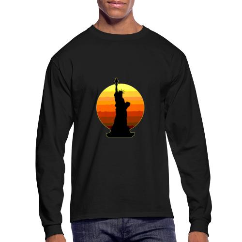 USA: Golden Horizon Liberty - Men's Long Sleeve T-Shirt