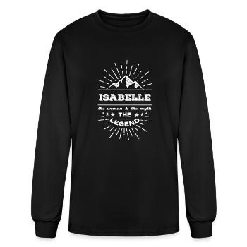 Isabelle The Woman The Myth The Legend - Men's Long Sleeve T-Shirt - black - Front