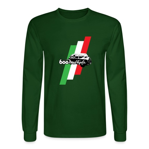Fiat 600 Multipla script and illustration - - Men's Long Sleeve T-Shirt