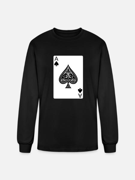 The Ace of Spades - Men's Long Sleeve T-Shirt - black