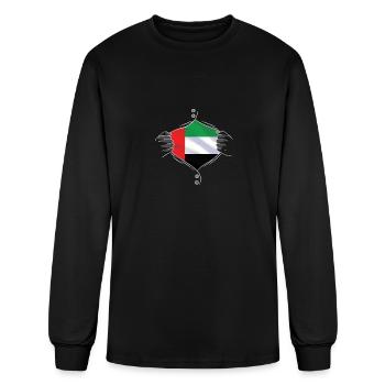 Emirates flag proud - Men's Long Sleeve T-Shirt - black - Front