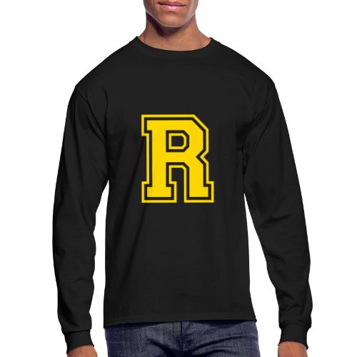 Letter R – Capital Athletic Alphabet Monogram - Men's Long Sleeve T-Shirt