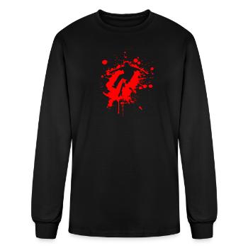 SK8 is GR8 - Red Splash - Men's Long Sleeve T-Shirt - black - Front