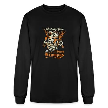 Scary Krampus - Men's Long Sleeve T-Shirt - black - Front