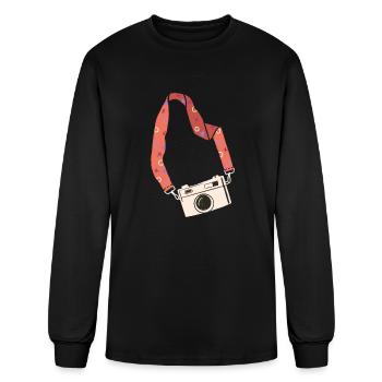 Camera Strap Photographers - Men's Long Sleeve T-Shirt - black - Front
