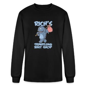 Rich s Traveling Bait Shop - Men's Long Sleeve T-Shirt - black - Front