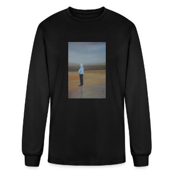 Lonely - Sadness - Depression - Alone - Men's Long Sleeve T-Shirt - black - Front
