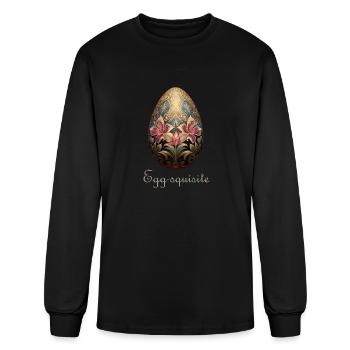 Egg-squisite Easter Egg - Men's Long Sleeve T-Shirt - black - Front