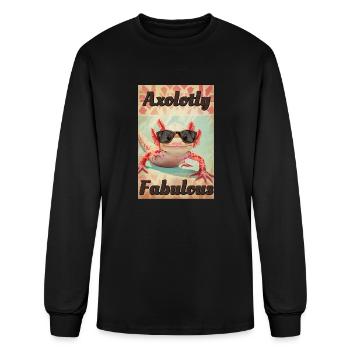Axolotly Fabulous - Men's Long Sleeve T-Shirt - black - Front
