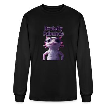 Axolotly Fabulous - Men's Long Sleeve T-Shirt - black - Front