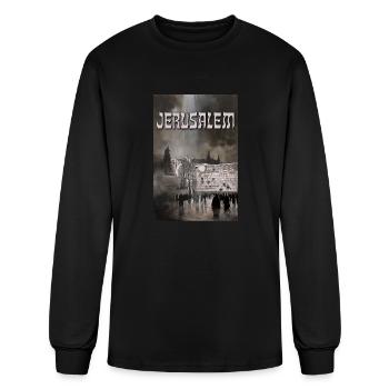 The Wailing Wall, Jerusalem - Men's Long Sleeve T-Shirt - black - Front