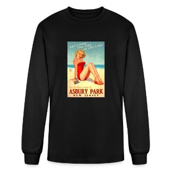 Asbury Park - Men's Long Sleeve T-Shirt - black - Front