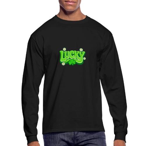 Lucky 70s Retro T-Shirt - Men's Long Sleeve T-Shirt
