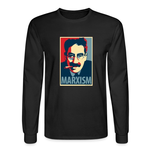 Marxism: Obama Poster Parody - Men's Long Sleeve T-Shirt