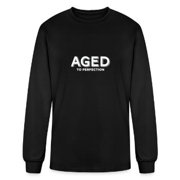 Aged To Perfection! - Men's Long Sleeve T-Shirt - black - Front