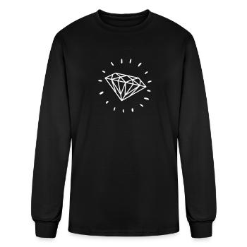 Diamond - Men's Long Sleeve T-Shirt - black - Front