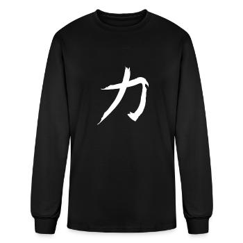 Japanese character - Men's Long Sleeve T-Shirt - black - Front