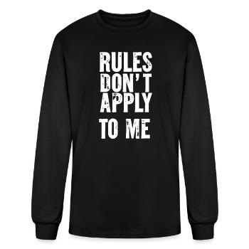 Slogan de protestation audacieux - T-shirt à manches longues Homme - noir - Devant
